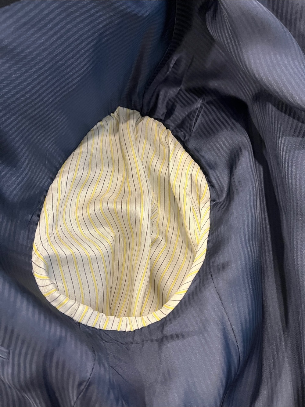 Loro Piana 100% wool fabric Roberto   subtle navy striped 2 button Blazer - Picture 11 of 12